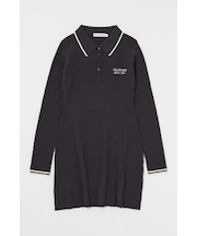 LOGO CABLE KNIT ミニドレス