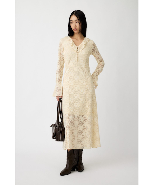 FLOCKY LACE ドレス