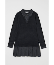 LAYERED KNIT ミニドレス