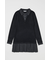 LAYERED KNIT ミニドレス