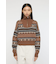 HALF ZIP FAIR ISLE セーター
