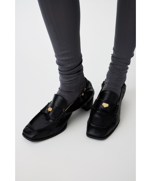 新品❣️箱付き【otonaMUSE掲載】SQUARE TOE LOAFER ヒール otonaMUSE掲載】SQUARE TOE LOAFER ヒール｜マウジーの通販｜&mall