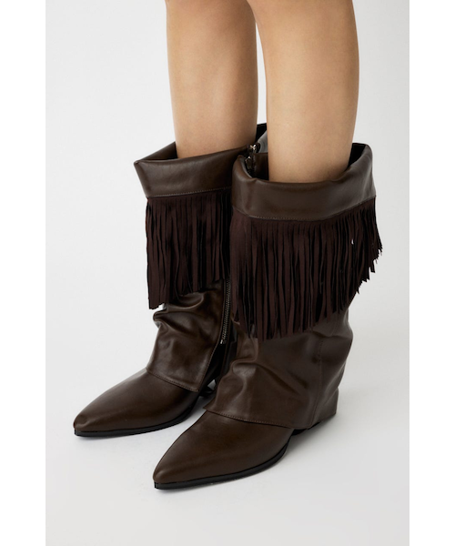 ViVi掲載】STRETCH BLOCK HEEL ブーツ｜マウジーの通販｜&mall（アンド