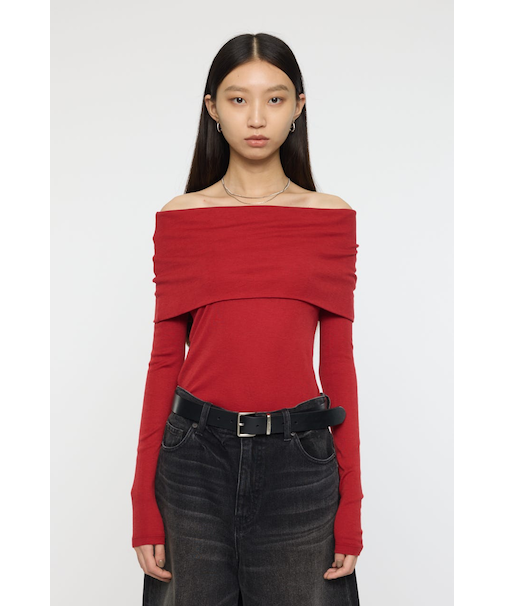 OFF SHOULDER カットトップス