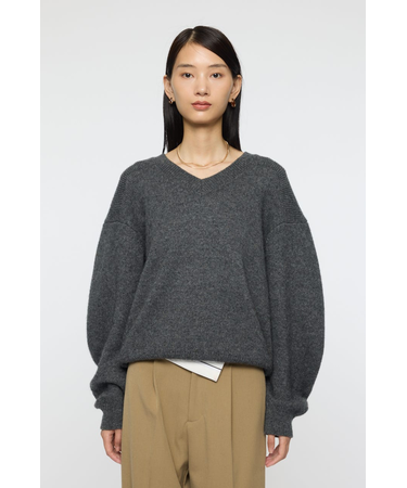 DOUBLE SHOULDER V/N セーター