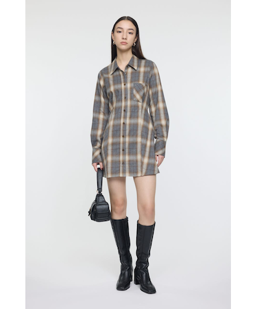 CHECK SHIRT ドレス