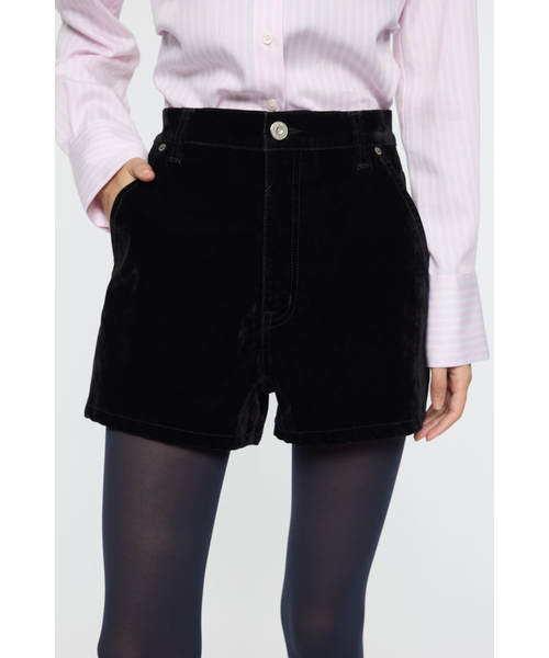 MOUSSY VELVET MICRO ショーツ BLK VELVET MICRO ショーツ｜マウジーの通販｜&mall（アンドモール）三井
