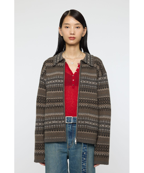 FAIR ISLE KNIT ジャケット