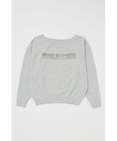 OFF SHOULDER LOGO SWEAT プルオーバー