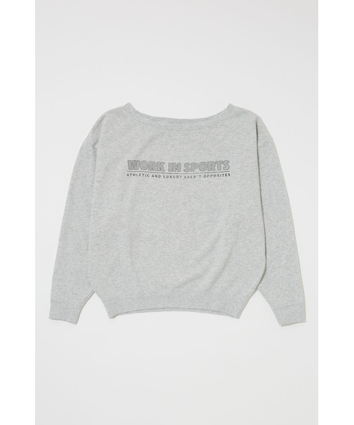 OFF SHOULDER LOGO SWEAT プルオーバー