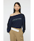 OFF SHOULDER LOGO SWEAT プルオーバー