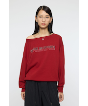 OFF SHOULDER LOGO SWEAT プルオーバー