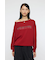 OFF SHOULDER LOGO SWEAT プルオーバー