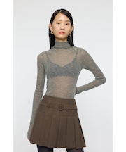 SHEER TURTLE NECK ニットトップス