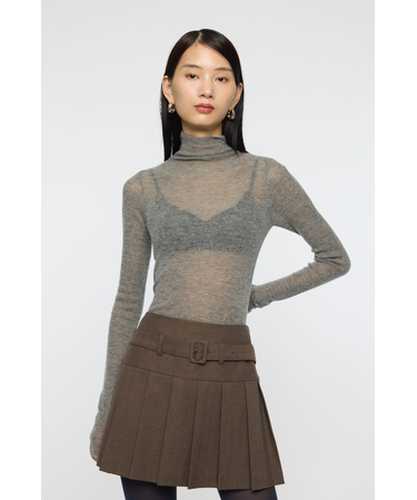 SHEER TURTLE NECK ニットトップス