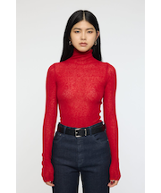 SHEER TURTLE NECK ニットトップス