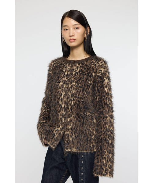 新品未使用タグ付き☆MOUSSY　BRUSHED LEOPARD カーディガン BRUSHED LEOPARD カーディガン｜マウジーの通販｜&mall（アンドモール