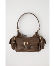 BOXY FAUX LEATHER バッグ