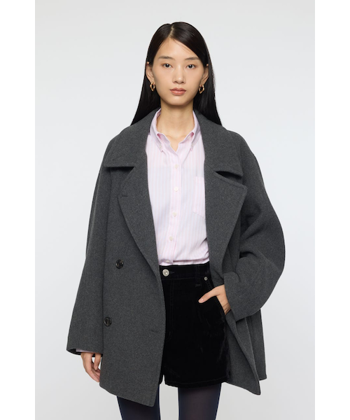 MOUSSY DOUBLE BREASTED MID コート　新品 DOUBLE BREASTED MID コート｜マウジーの通販｜&mall（アンドモール