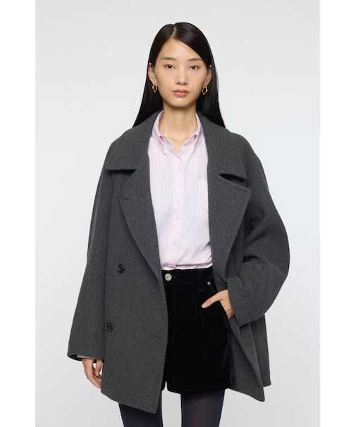 DOUBLE BREASTED MID コート