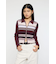 STRIPE ZIP UP KNIT シャツ