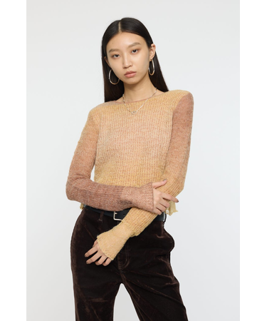 GRADATION CROPPED KNIT トップス