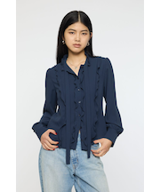 GEORGETTE RUFFLES ブラウス