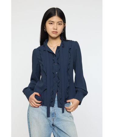 GEORGETTE RUFFLES ブラウス