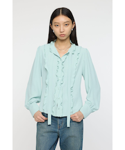 ASYMMETRY COLLAR KNIT ドレス