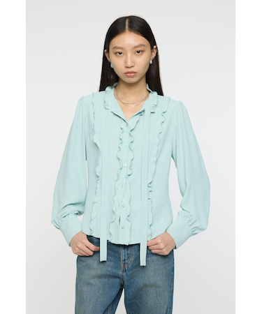 ASYMMETRY COLLAR KNIT ドレス