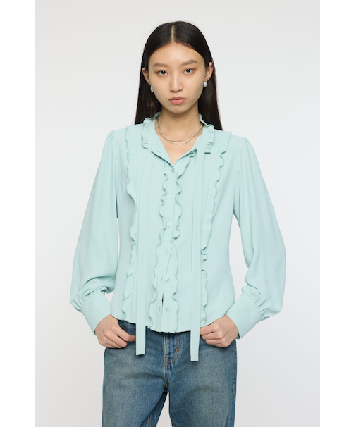 ASYMMETRY COLLAR KNIT ドレス