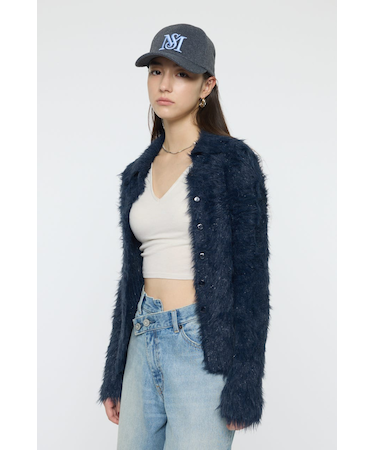 FEATHER LIKE KNIT シャツ