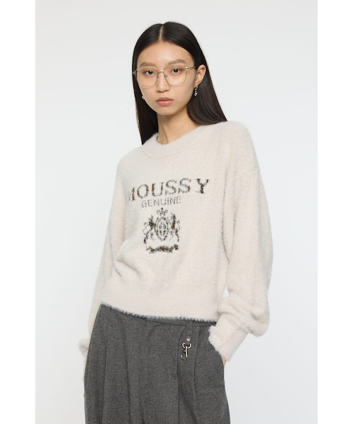FLUFFY MOUSSY KNIT トップス｜マウジーの通販｜&mall（アンドモール