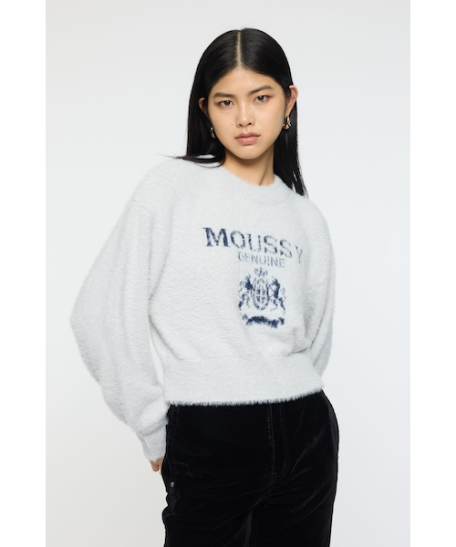 FLUFFY MOUSSY KNIT トップス｜マウジーの通販｜&mall（アンドモール