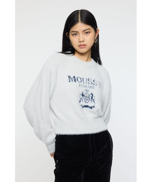 FLUFFY MOUSSY KNIT トップス