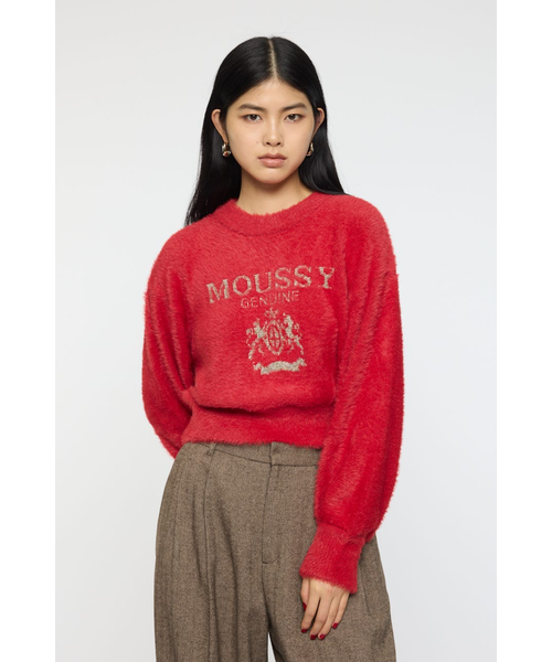 FLUFFY MOUSSY KNIT トップス｜マウジーの通販｜&mall（アンドモール