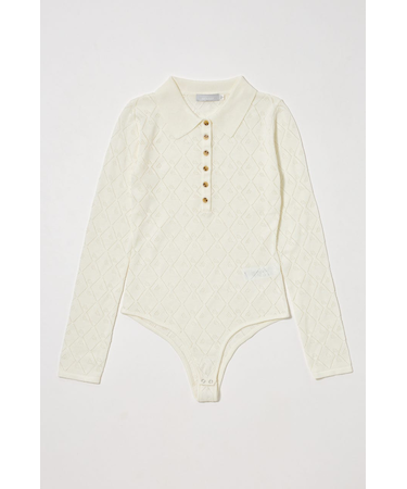 EYELET KNIT ボディスーツ