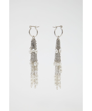 F/PEARL FRINGE イヤリング
