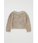 FAUX FUR KNIT CROP トップス