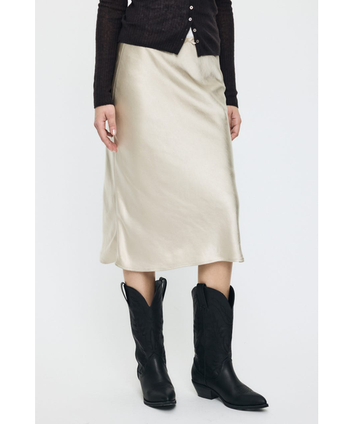 SATIN MIDI スカート