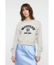 MOUSSY F／LEATHER PATCH プルオーバー