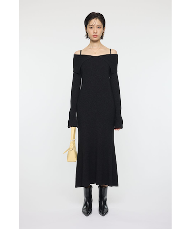 BIG COLLAR KNIT ドレス