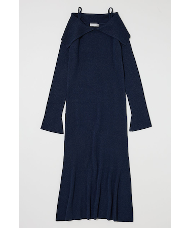 BIG COLLAR KNIT ドレス
