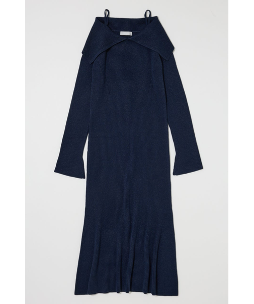 BIG COLLAR KNIT ドレス