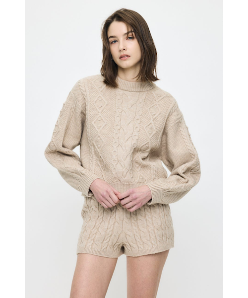 POPCORN CABLE セーター｜マウジーの通販｜&mall（アンドモール）三井