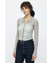 SHEER KNIT SHIRT シャツ