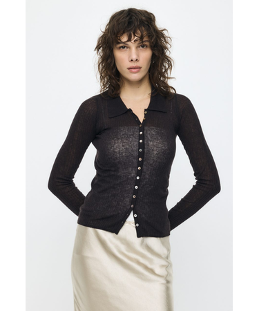 SHEER KNIT SHIRT シャツ