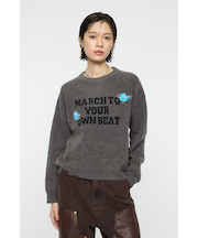 FLORAL PATCH JACQUARD セーター