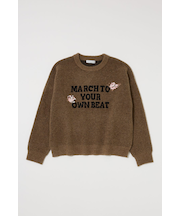 FLORAL PATCH JACQUARD セーター