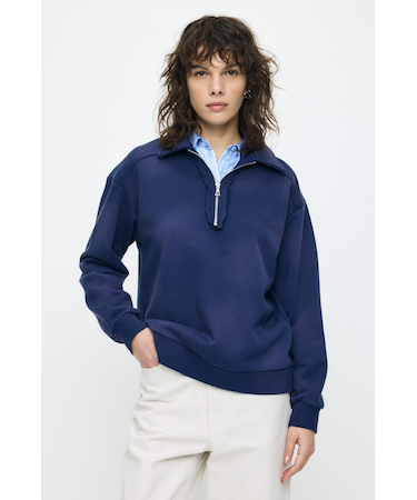 HALF ZIP SWEAT POLO プルオーバー